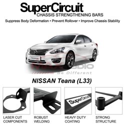 NISSAN Teana (L33) SUPER CIRCUIT Chassis Stablelizer Strengthening Racing Safety Strut Bars