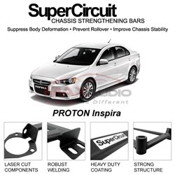 PROTON Inspira SUPER CIRCUIT Chassis Stablelizer Strengthening Racing Safety Strut Bars