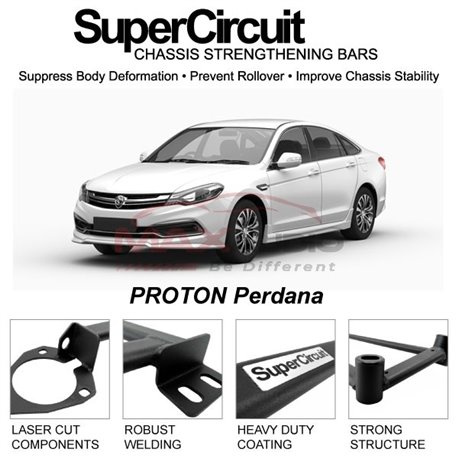 PROTON Perdana SUPER CIRCUIT Chassis Stablelizer Strengthening Racing Safety Strut Bars