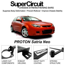 PROTON Satria Neo SUPER CIRCUIT Chassis Stablelizer Strengthening Racing Safety Strut Bars