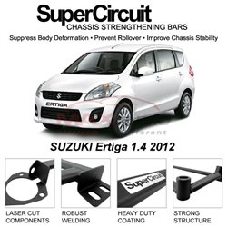 SUBARU XV2 2018 - present SUPER CIRCUIT Chassis Stablelizer Strengthening Racing Safety Strut Bars