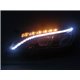 PROTON SAGA FL FLX 2011 - 2015 Mercedes C-Class LED Light Bar DRL Double Projector Head Lamp with Running Signal (Pair)