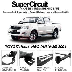 TOYOTA Hilux VIGO (AN10-20) 2004 SUPER CIRCUIT Chassis Stablelizer Strengthening Racing Safety Strut Bars
