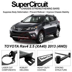 TOYOTA Rav4 2.5 (XA40) 2013 (4WD) SUPER CIRCUIT Chassis Stablelizer Strengthening Racing Safety Strut Bars