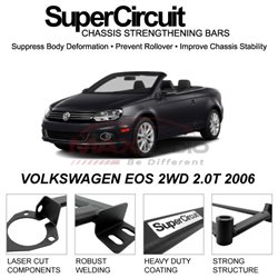 VOLKSWAGEN EOS 2WD 2.0T 2006 SUPER CIRCUIT Chassis Stablelizer Strengthening Racing Safety Strut Bars