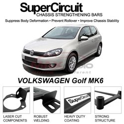VOLKSWAGEN Golf MK6 SUPER CIRCUIT Chassis Stablelizer Strengthening Racing Safety Strut Bars