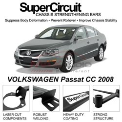 VOLKSWAGEN Passat CC 2008 SUPER CIRCUIT Chassis Stablelizer Strengthening Racing Safety Strut Bars