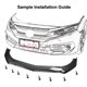 Universal Double Layer (C-Style/V-Style) Front Bumper Car Vehicle ABS Wrap Angle Wind Splitters Diffuser Lips Skirt Guard 