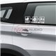 Dont Touch My Car With Flying Kick Car Bumper Body Exterior Pre-cut Waterproof Personalized Styling Sticker Decal (2pcs/Set)