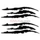 Monster Claw Car Bumper Body Exterior Pre-cut Waterproof Personalized Styling Sticker Decal (2pcs/Set)