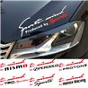 Sports Mind Powered By HONDA NISSAN PERODUA PROTON TOYOTA Car Bumper Body Exterior Pre-cut Waterproof Styling Sticker