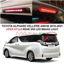 TOYOTA ALPHARD VELLFIRE ANH30 2015 - 2021 Viper Style Sequential Running Signal Rear Spoiler 3rd Center LED Brake Light