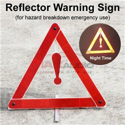 Car Hazard Breakdown Emergency Foldable Triangle Road Safety Red Reflector Warning Sign