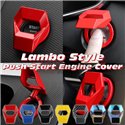Universal Lambo Style Car Ignition Switch Engine Push Start Stop Button Stainless Aluminum Protector Cover Trim
