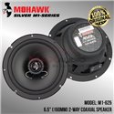 Original MOHAWK Silver M1-Series M1-625 6.5" (160mm) 65W RMS 120W Peak 2-Way Coaxial Car Audio Music Speaker System Set (Pair)