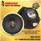 Original MOHAWK Gold M5-Series M5-6P2 6.5" (160mm) 50W RMS 100W Peak Mid Bass Range Car Audio Music Speaker System Set (Pair)