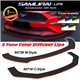 SAMURAI-LIPS 2 Tone Color Universal (C-Style/W-Style) Front Bumper ABS Diffuser Lips Skirt Guard For All Vehicle Car