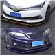 SAMURAI-LIPS 2 Tone Color Universal (C-Style/W-Style) Front Bumper ABS Diffuser Lips Skirt Guard For All Vehicle Car