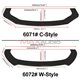 SAMURAI-LIPS 2 Tone Color Universal (C-Style/W-Style) Front Bumper ABS Diffuser Lips Skirt Guard For All Vehicle Car