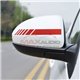 Racing Style Stripes Car Side Mirror Bumper Body Exterior Pre-cut Waterproof Styling Sticker Decal