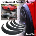 Samurai-Lips Universal PP Wide Body Flexible Diffuser Car Fender Flares Matte Black Wheel Arches Cover (4pcs/Set)