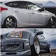 Samurai-Lips Universal PP Ultra Wide Body Flexible Diffuser Car Fender Flares Matte Black Wheel Arches Cover (2pcs/Set)