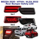 PERODUA ALZA 2022, ATIVA, BEZZA 2020 NIGHT RIDER Sequential Running Rear Bumper LED Light with Turn Signal (Pair)
