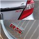 GENUINE 3D RS Logo Emblem HONDA PROTON PERODUA TOYOTA Stainless Steel Front Grille Rear Bonnet Sport Sticker