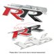 GENUINE 3D RR Logo Emblem HONDA PROTON PERODUA TOYOTA Stainless Steel Front Grille Rear Bonnet Sport Sticker