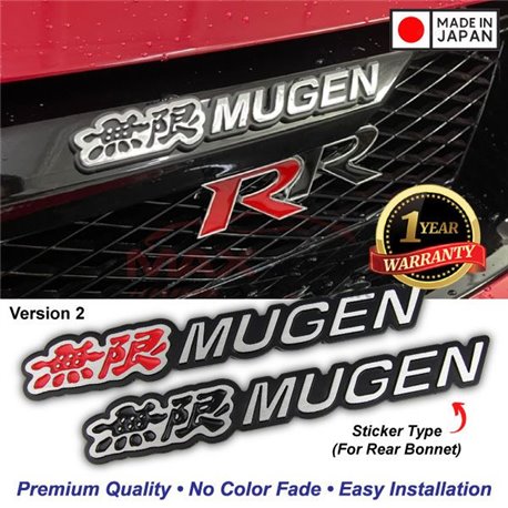 Buy GENUINE 3D MUGEN (V2) Logo Emblem HONDA PROTON PERODUA TOYOTA ...