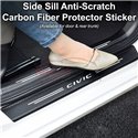 HONDA MITSUBISHI NISSAN PERODUA PROTON TOYOTA Car Door Rear Trunk Side Sill Carbon Fiber Sticker Anti-Scratch Protector