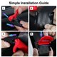 Universal Car Seat Belt Pregnancy Clip Adjustable Buckle Stopper Lock Skid-proof Seatbelt Clamp