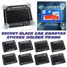 Malaysia Car Roadtax Sticker Windscreen Holder Cover Premium Black Acrylic Plate HONDA NISSAN PERODUA PROTON TOYOTA