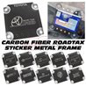 Malaysia Car Roadtax Road Tax Sticker Windscreen Holder Cover Thai Style Carbon Fiber Stainless Steel Metal Plate