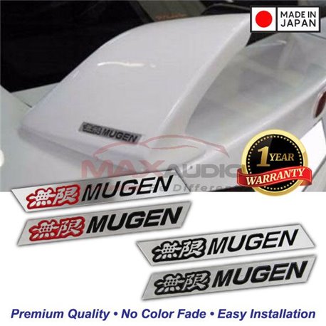 Buy GENUINE 3D MUGEN Front Grille Rear Spoiler Logo Emblem HONDA PROTON ...