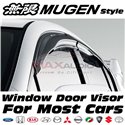 MOST CARS Premium Mugen Style Quality Smoke Black Rain Guard Acrylic Door Window Ventilate Visor
