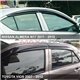 MOST CARS Premium Mugen Style Quality Smoke Black Rain Guard Acrylic Door Window Ventilate Visor