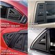MOST PERODUA PROTON ABS 3D Rear Door Side Window Triangle Glass Cover Guard Protector (Pair)