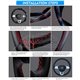 Universal 38cm DIY Hand Sewing Premium Leather Non-Slip Comfort Sport Steering Wheel Cover with Needle and Thread