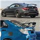 BMW M4 STYLE SAMURAI Universal GT Spoiler Sedan Car Racing Sport Aerodynamic Downforce Vortex ABS Diffuser Rear Wing