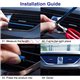 Car Aircord Chrome Trim Universal Air Vent Conditioner Outlet Decoration U-Shape Moulding Strips Lining Sticker