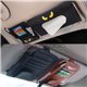 Car Sun Visor Pocket Bag Organizer Leather Tissue Pen Card Sunglasses Receipt Clip Holder PERODUA PROTON HONDA TOYOTA