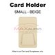 SMALL CARD BEIGE