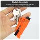 4in1 Emergency Keychain Life Saver Car Key Safety Hammer Window Glass Breaking Seat Blt Cutter SOS Whistle Tools