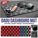 Dadu Dashboard Mat Anti-slip Magic Sticky Thai Style Checkmate Dice Phone Sunglass Holder Car Pelapik Dashboard Kereta