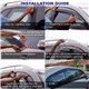 MOST PERODUA PROTON Premium AIR PRESS Injection Acrylic Anti-UV Car Door Rain Guard Black Window Visor