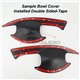 MOST FORD HONDA PERODUA PROTON TOYOTA Matte Black Red Logo Door Handle Inner Bowl Cover Protector Trim Accessories