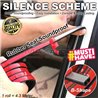 B-Shape Car Door Rubber Seal Soundproof 4.3 Meter EPDM Anti Wind Air Noise Insulation Strip Sound Proof Sticker