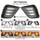 HONDA CITY GN2 Sedan/Hatchback 2020 - ONWARD 5in1 Front Bumper LED Daytime Running Light DRL w/ Sequential Turn Signal