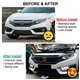 HONDA CIVIC FC 2016 - 2018 3in1 Front Bumper Mustang Style LED Daytime Running Light DRL with Running Turn Signal